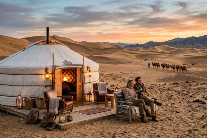 Exploring the Silk Road: Luxury Glamping in the Gobi Desert